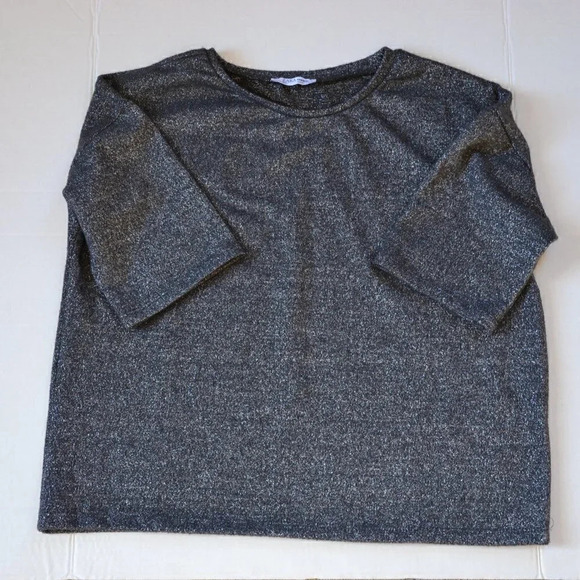 ZARA  Grey Sparkly Top - Picture 2 of 7